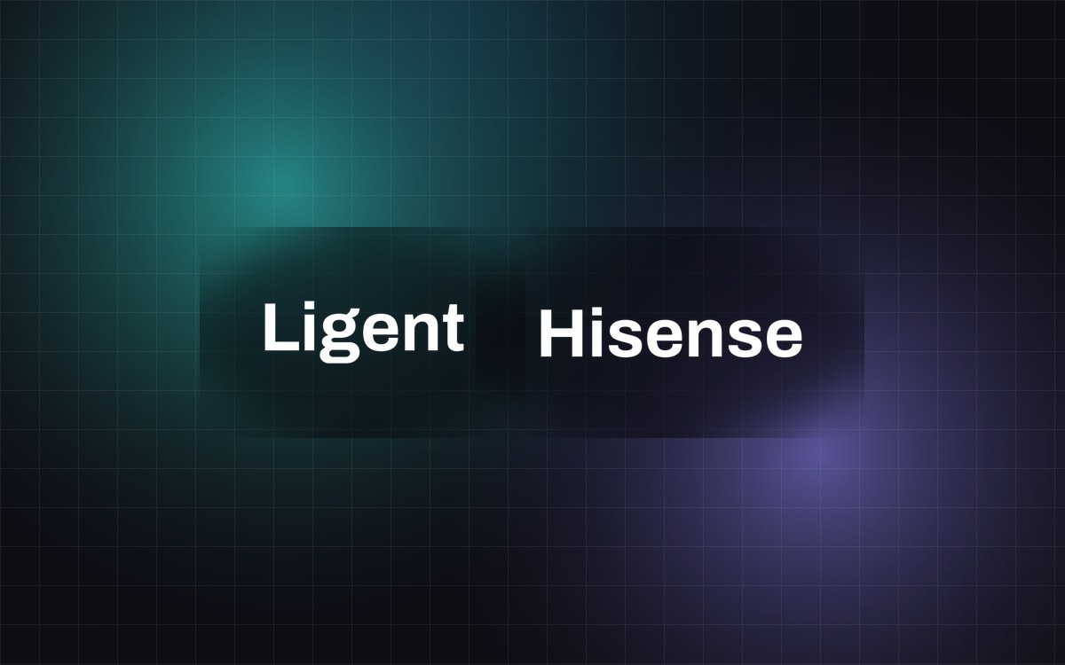 Abstract EMRGNG cover image for a story about Ligent, Hisense