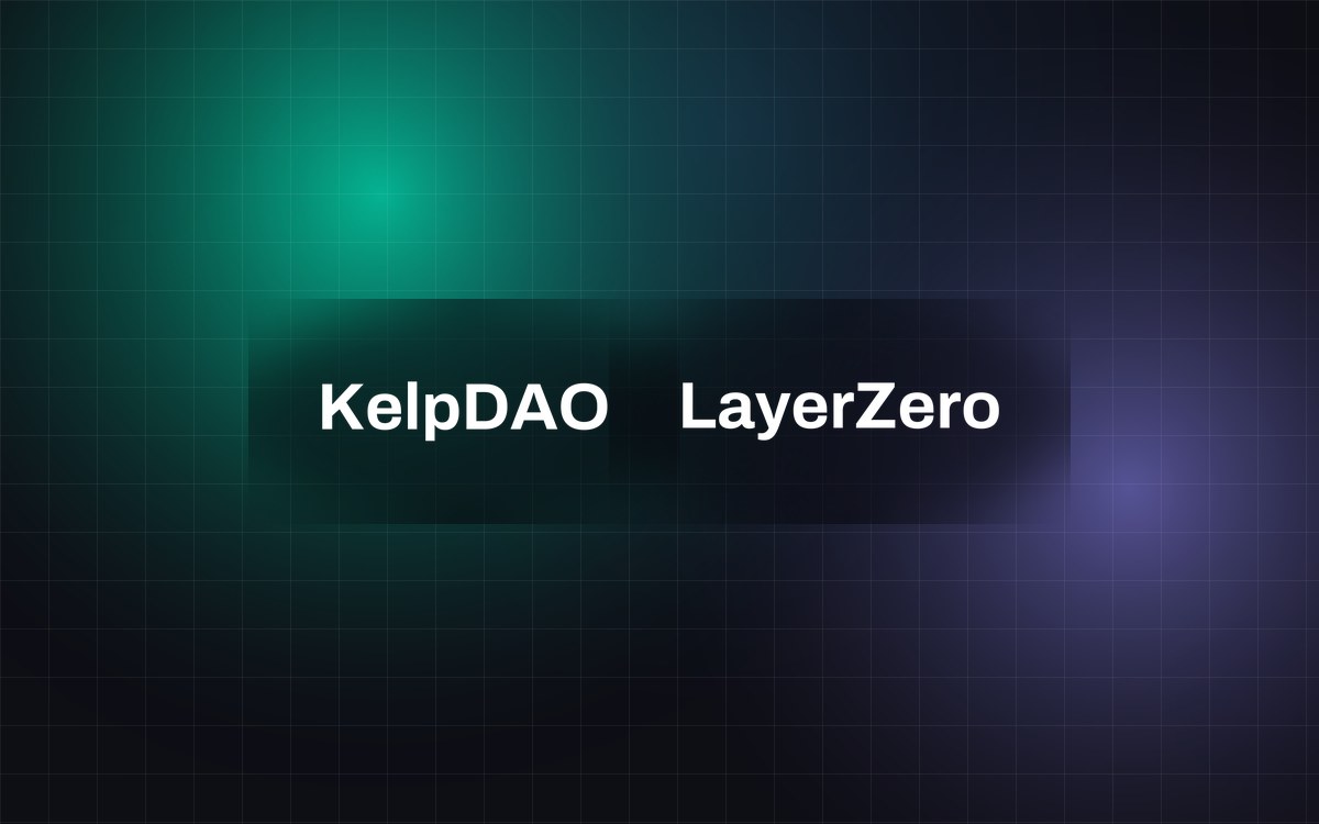 Abstract EMRGNG cover image for a story about KelpDAO, LayerZero