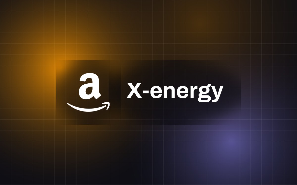 Abstract EMRGNG cover image for a story about Amazon, X-energy