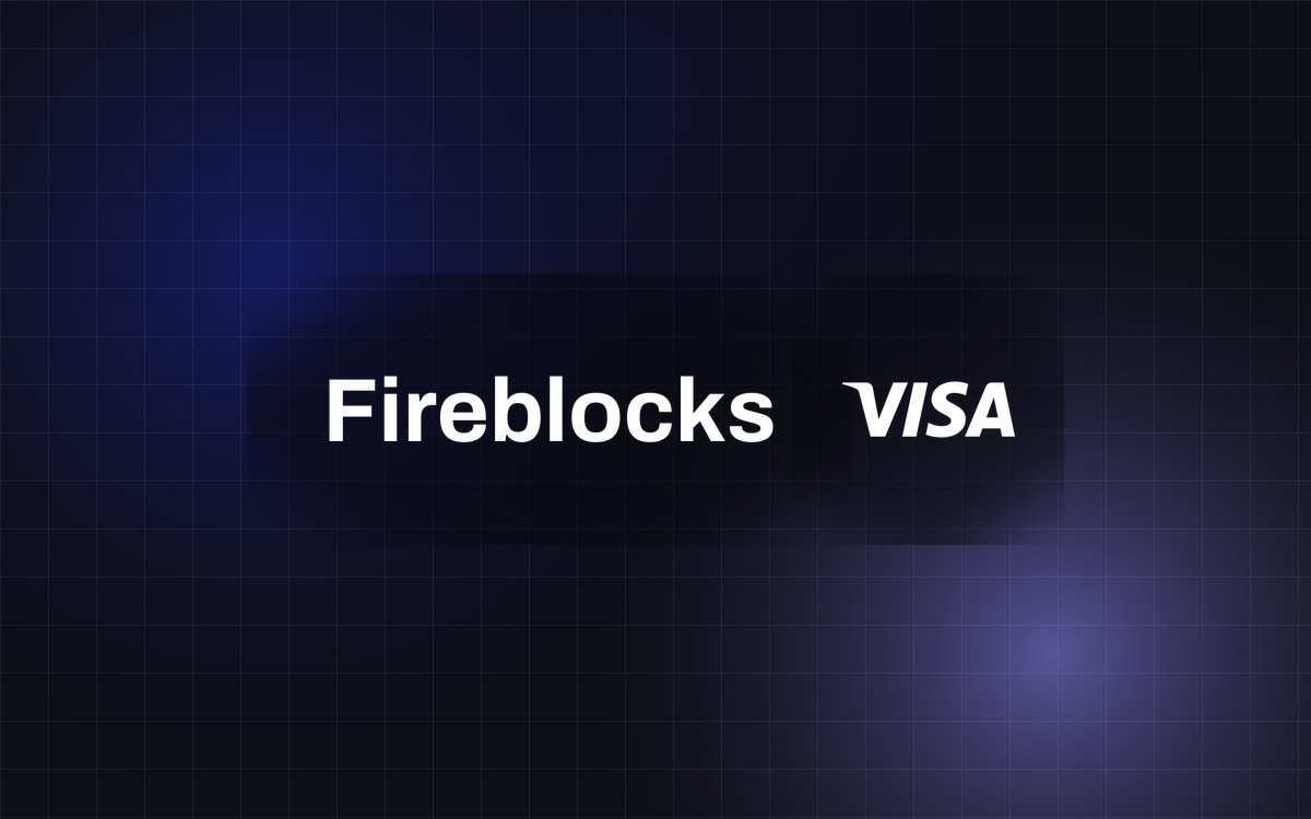 Abstract EMRGNG cover image for a story about Fireblocks, Visa