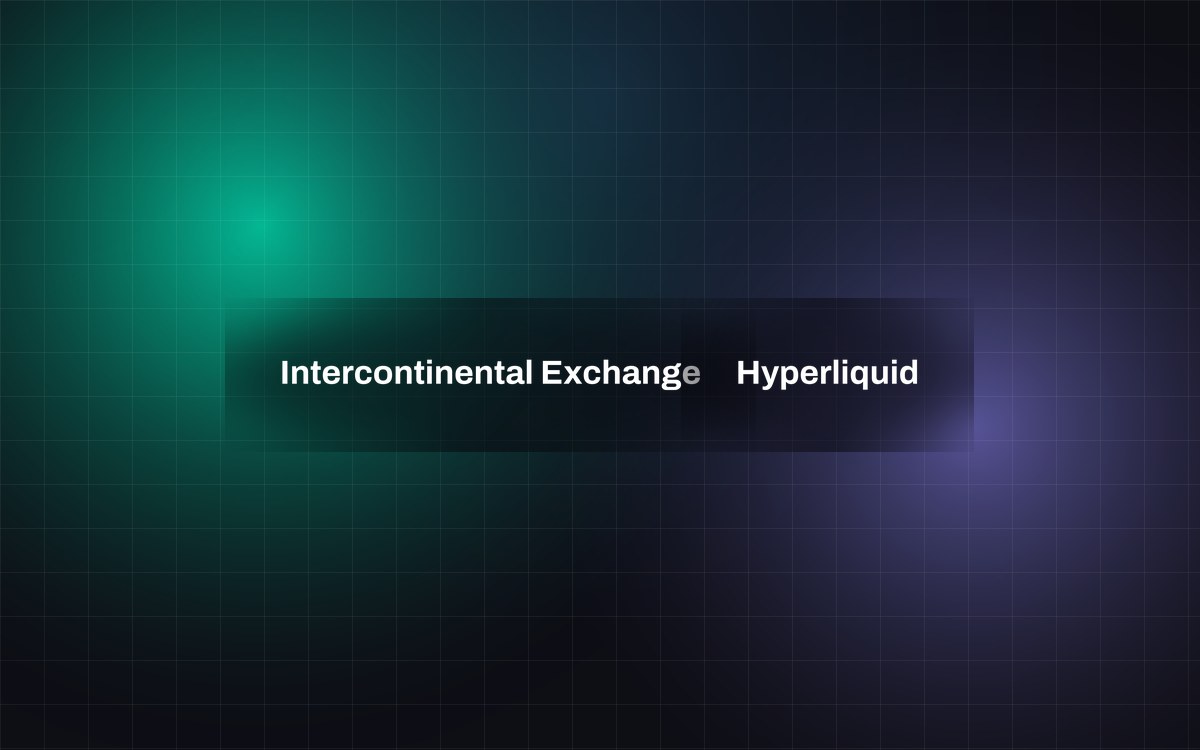 Abstract EMRGNG cover image for a story about Intercontinental Exchange, Hyperliquid